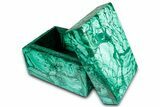 Wide Malachite Jewelry Box - DR Congo #335712-1